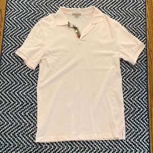 Burberry Brit Polo Shirt Light Pink Size Mens Medium. Perfect condition.